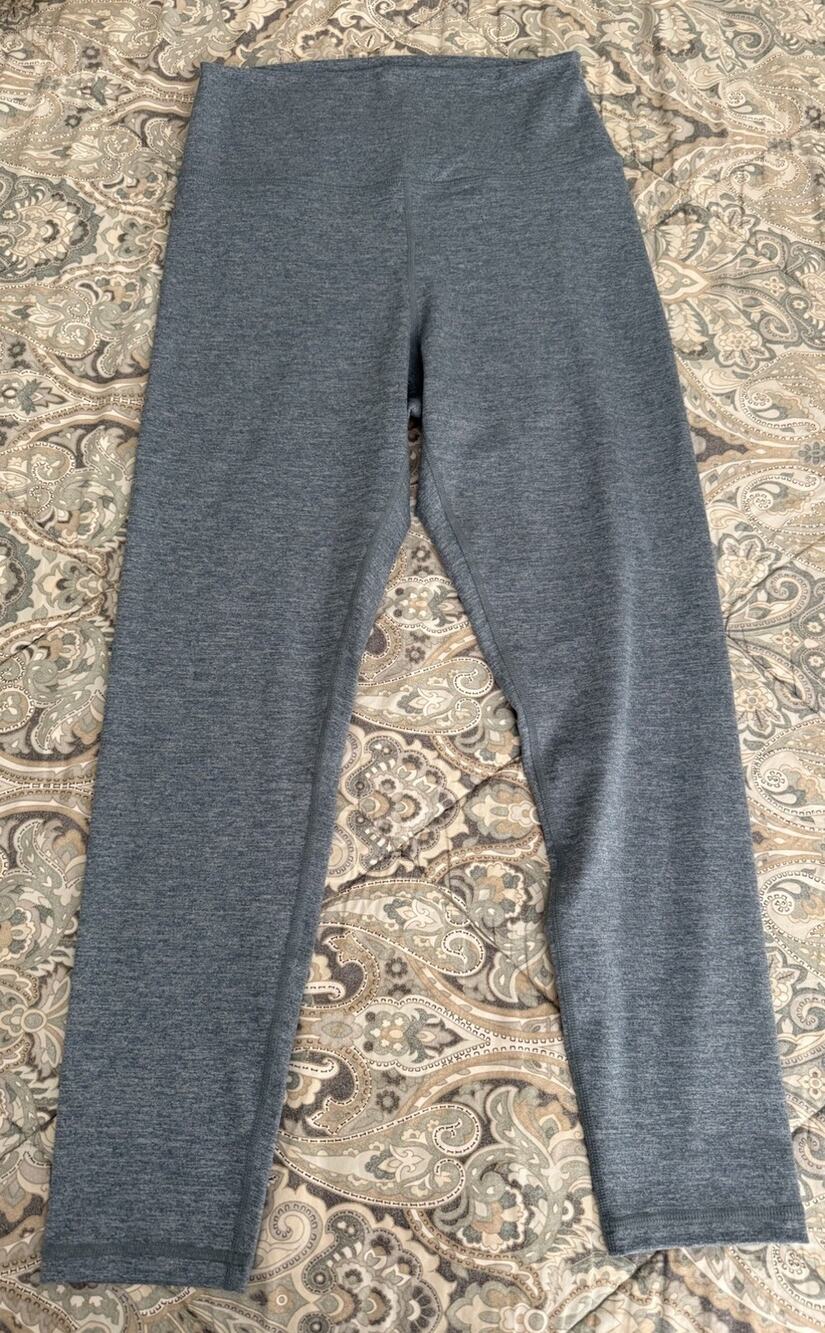 Quince Ultra-Soft High Rise Heather Sky Blue Leggings 25 Inch Size Large